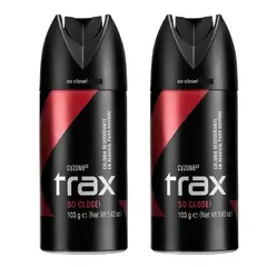 CYZONE - Set x 2 Colonia desodorante Trax so close!