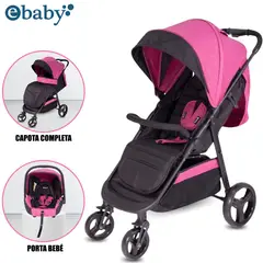 EBABY - Coche de Paseo «URBAN» con Porta Bebé Pink