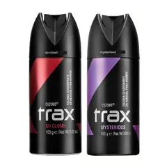 CYZONE - Set x 2 Colonia desodorante Trax so close! + mysterious