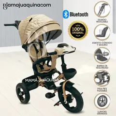 KIDS - Triciclo Guiador Giratorio «MAXUS» Beige