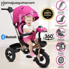 KIDS - Triciclo Guiador Giratorio «MAXUS» Rosado