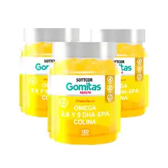 GENERICO - Gomitas De Omega 3 Sottcor 3 Pack