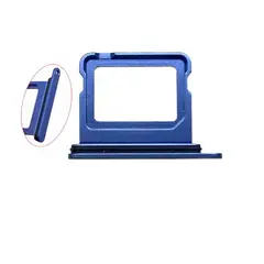 GENERICO - Repuesto Bandeja Sim iPhone 16 / 16 Plus Color Azul