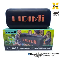 LIDIMI - Parlante Portátil X-BASS LD-S003 Negro