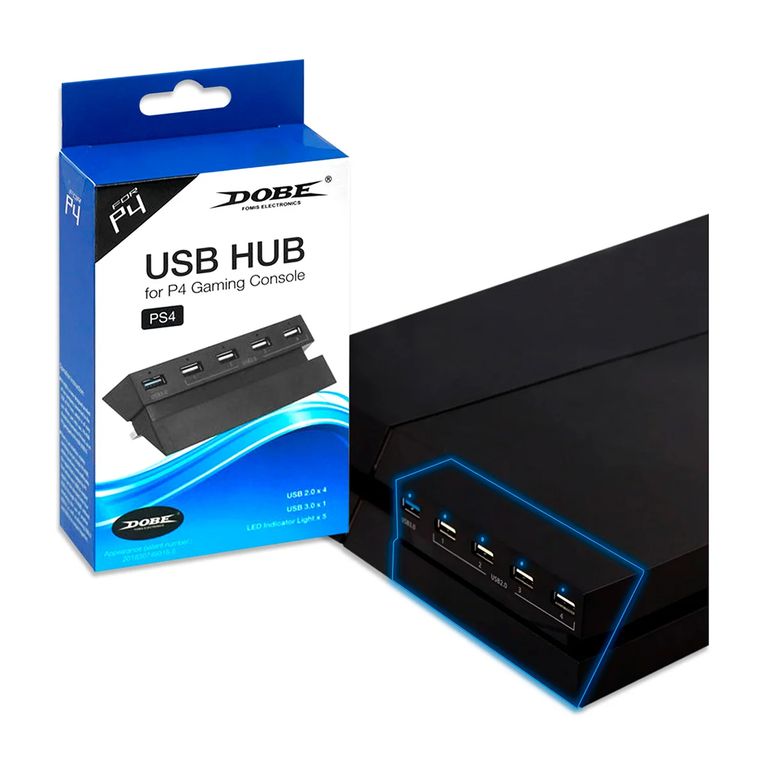 Hub usb para playstation 4 fat extension usb