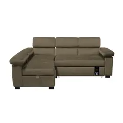 BH BARAKA HOME PREMIUM - Sofá Cama Multifuncional Balti 4 Cuerpos - Beige Oscuro