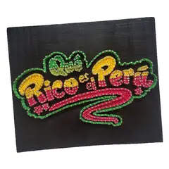 GENERICO - Cuadro Decorativo Madera 23x20cm - Qué rico es el Perú