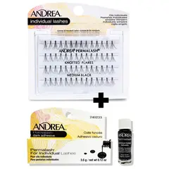 ANDREA - Duo Pack Pestañas Medium + Pegamento oscuro