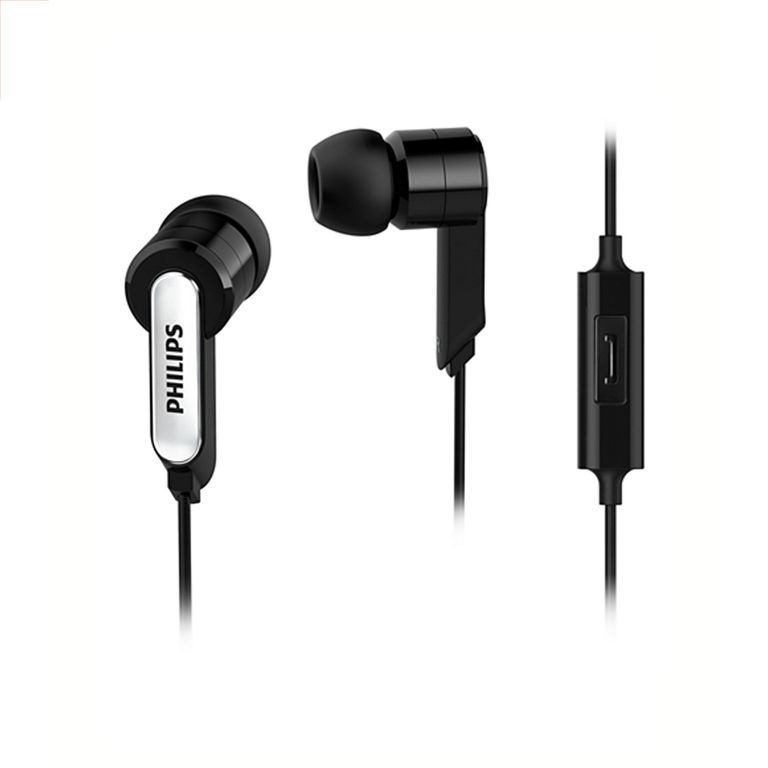 Audífonos She1405 Con Micro Negro