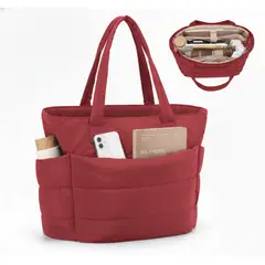 GENERICO - BOLSO PUFFER - TIPO TOTE BAG PARA DAMA PORTALAPTOP