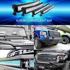 AURORA - Barra LED curva doble fila ALO-C-S5D1-40-P7E7-H