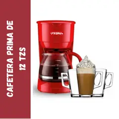 PRIMA - Cafetera Eléctrica Ca1091cp-r - Rojo