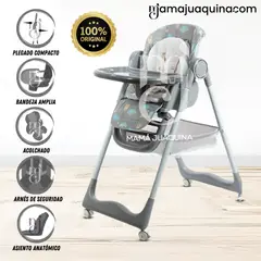 BABY - Silla de Comer Plegable «RANDY» Gray