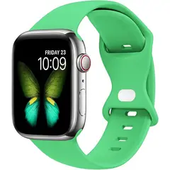 GENERICO - Correa Silicona Apple Watch 38/40/41mm/(Series 10 42mm) M/L Verde