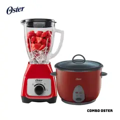 OSTER - COMBO OLLA ARROCERA + LICUADORA - ROJO