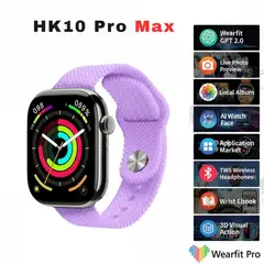 GENERICO - Smartwatch HK10 Pro Max con ChatGPT G Siri NFC - Purpura - M
