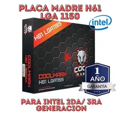 GENERICO - PLACA MADRE H61 LGA 1150 COOLMARK PARA INTEL 2DA Y 3RA GENERACION