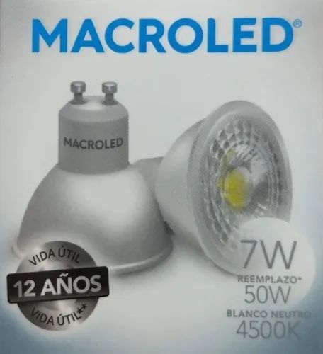 Dicroico Led GU10 7W Luz Blanca