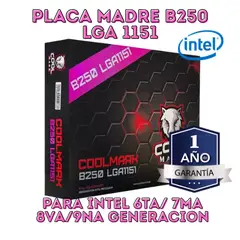 GENERICO - PLACA MADRE B250 COOLMARK PARA INTEL 6TA 7MA 8VA Y 9NA GENERACION