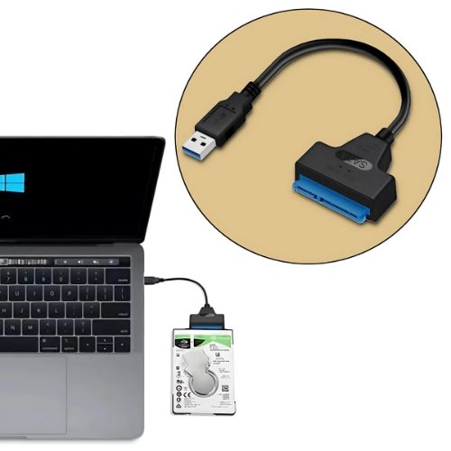 Cable sata a usb 3.0 adaptador de ssd y hdd 2.5 pulgadas