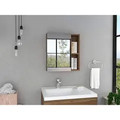 R&R MUEBLES - Gabinete Mueble de Baño Julia 1 Puerta y Espejo