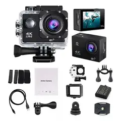 SEISA - CAMARA GO PRO ULTRA HD 4K Wifi Deportiva Acuatico - Gris