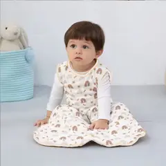 GENERICO - Pijama Saco de Dormir Algodón Bambú Talla M (hasta 85 cm)