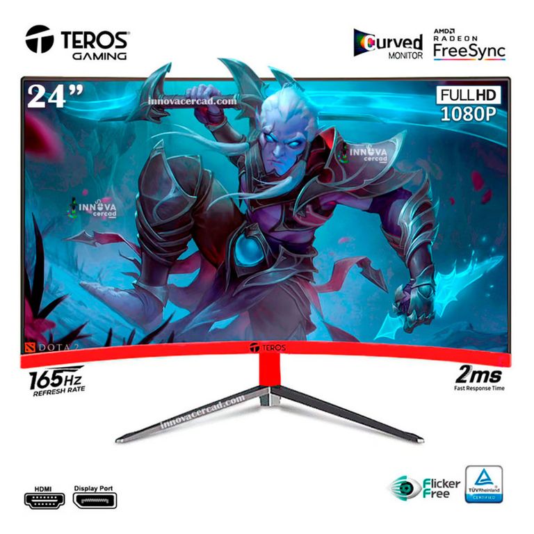 Monitor TE-2471G 238 Curvo FHD 165Hz 2ms HDMIDPUSB