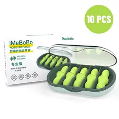 GENERICO - Tapones para oídos aislante de ruidos para dormir 10 unids