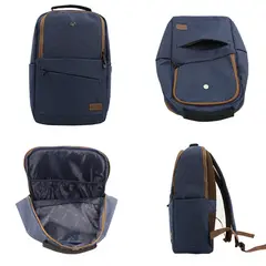 TEROS - Mochila 10 BOLSILLOS, Poliéster, notebook hasta 15 pulg