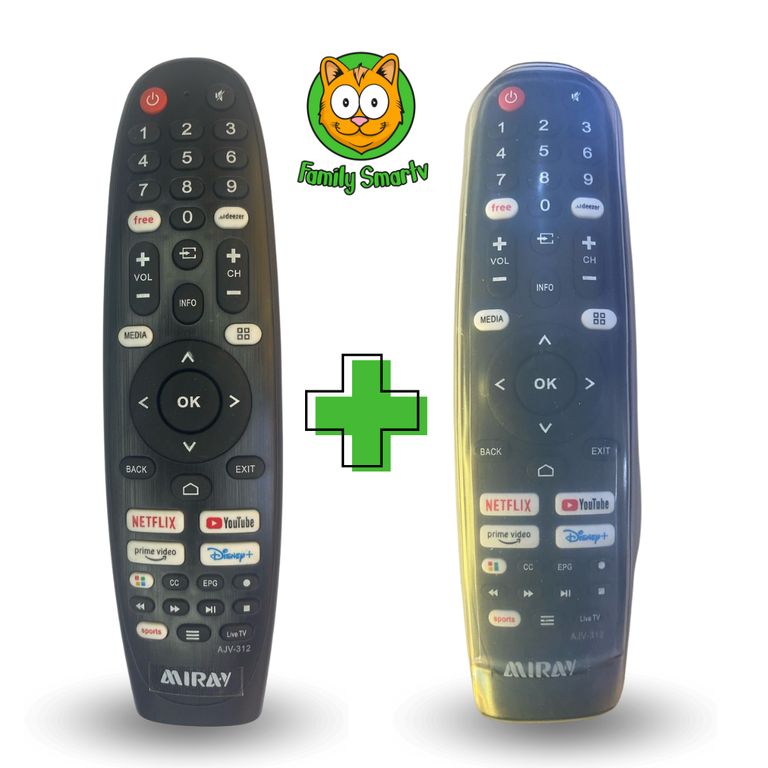 Control Remoto Miray Magic 4K 2024 + Funda transpararente