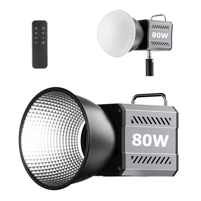 Luz LED COB 80W profesional 2800K – 7500 K para fotografía y video