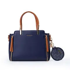 VIALE - Cartera Satchel BRI-Cs2506 AzulCobre Briganti