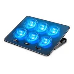 AIRBOOM - - Cooler Iceberg 6 AB013 con 6 Ventiladores y Led Azul