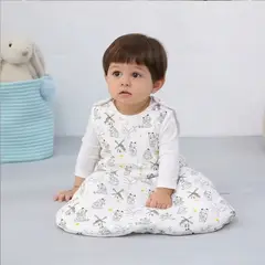 GENERICO - Pijama Saco de Dormir Algodón Bambú Talla M (hasta 85 cm)