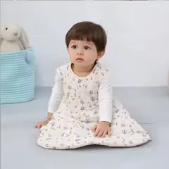 GENERICO - Pijama Saco de Dormir Algodón Bambú Talla M (hasta 85 cm)