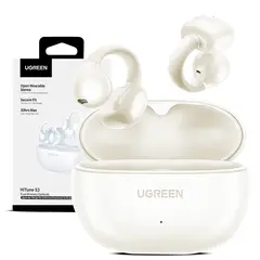 UGREEN - Audifonos Hitune S3 Open Ear Clip Bluetooth 5.4 Blanco Perla