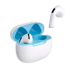 MOVISUN - Audífonos T 17 TWS con Modo Juego y Carga Rápida blanco