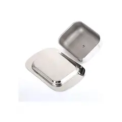 GENERICO - Mantequillera de acero inoxidable con tapa