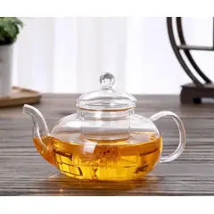 GENERICO - Tetera con infusor de vidrio borosilicato 600 ml