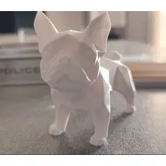 GENERICO - ADORNO EXCLUSIVO BULLDOG FRANCES BLANCO 23cm x 13cm x 27cm