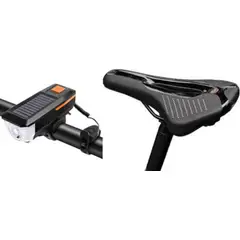 ROCKBROS - SILLIN ANTIPROSTÁTICO MTB MAS LUZ SOLAR RECARGABLE BICICLETA