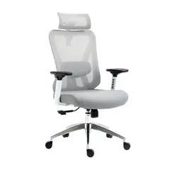 OFIDEAS - Silla de Oficina Presidencial Syncro Smart BlancoGris