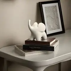MEGIMPERU - Figura de Elefante de Resina Decoración Interior