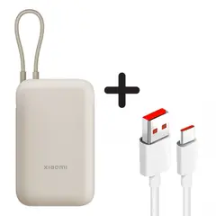 GENERICO - Power Bank 10000mAh DE 22W Integrated Cable MAS CABLE