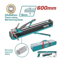 TOTAL TOOLS - CORTA MAYOLICA 24 60CM BASE 82X20CM HOJA 22X6X2MM - THT576003