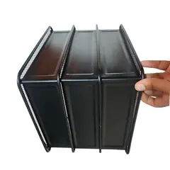 GENERICO - Organizador de Documentos metálico 3 rejillas de escritorio