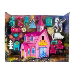 GENERICO - Juego Interactivo Castillo Rosa de Princesas Luces y Sonido para Niñas