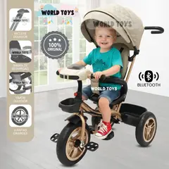 BEAUTIFUL - Triciclo Guiador Giratorio «GOLDEN SPEED» Beige