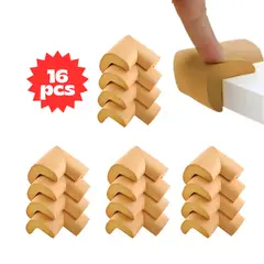 GENERICO - PROTECTOR DE ESQUINAS ANTIGOLPE PARA BEBE 16 PCS